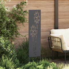 vidaXL Garden Privacy Screen Anthracite 32 x 140 cm Cold-rolled steel 3