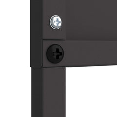 vidaXL Garden Privacy Screen Black 32 x 140 cm Cold-rolled steel 6