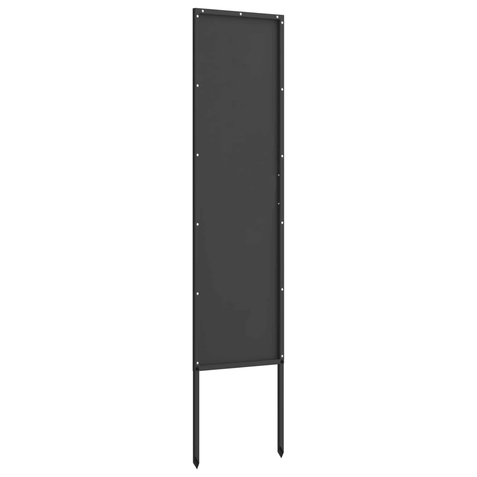 vidaXL Garden Privacy Screen Black 32 x 140 cm Cold-rolled steel 5