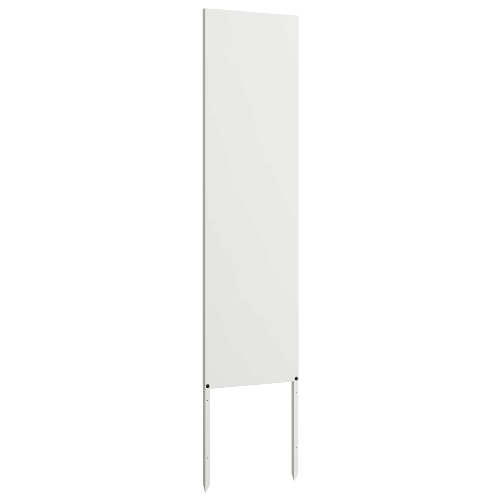 vidaXL Garden Privacy Screen White 32 x 140 cm Cold-rolled steel 4