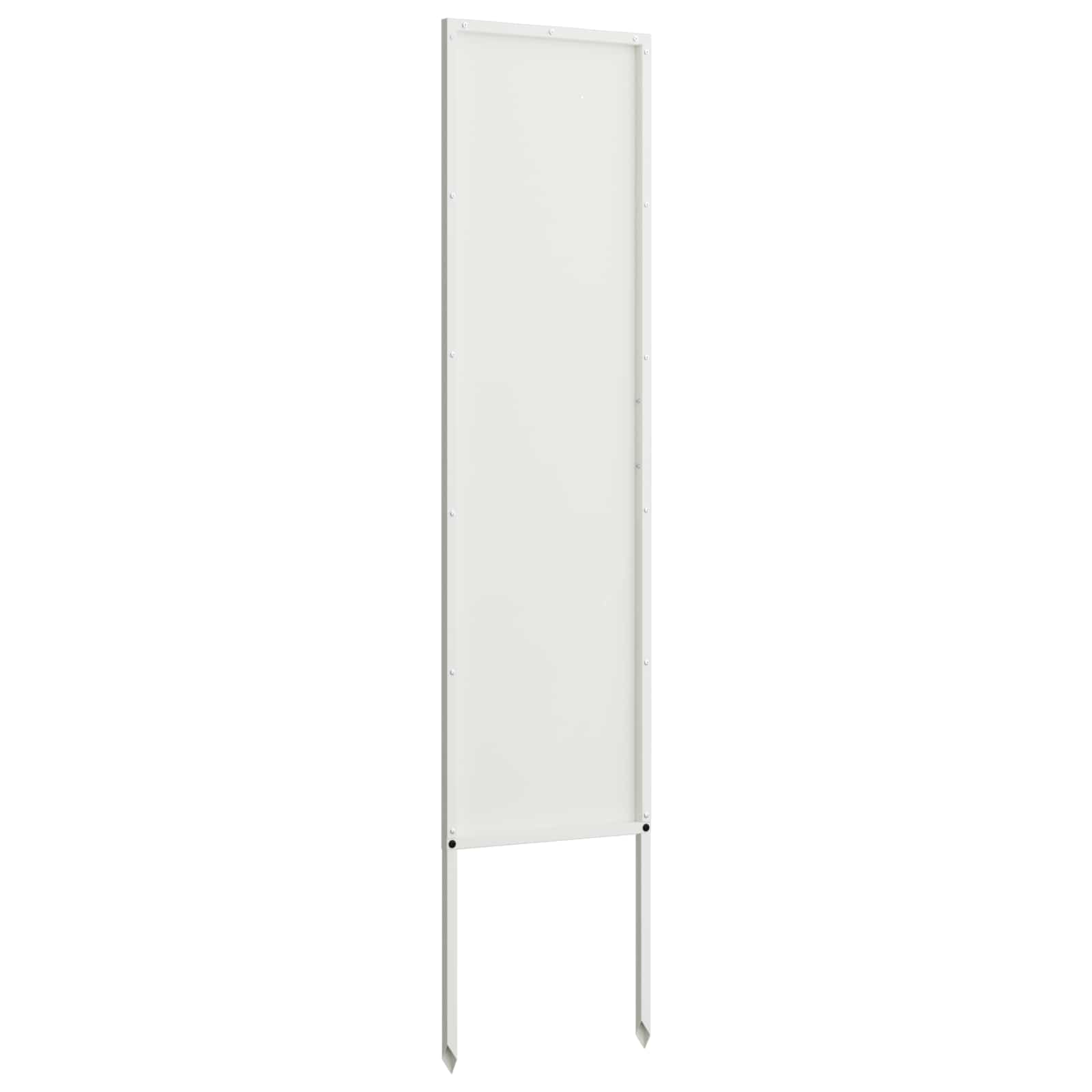 vidaXL Garden Privacy Screen White 32 x 140 cm Cold-rolled steel 5