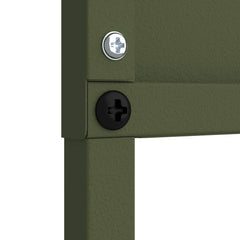 vidaXL Garden Privacy Screen Olive green 32 x 140 cm Cold-rolled steel 6