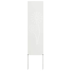 vidaXL Garden Privacy Screen White 32 x 140 cm Cold-rolled steel 2