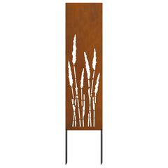 vidaXL Garden Privacy Screen Rusty 32 x 140 cm Weathering Steel 4