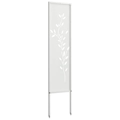 vidaXL Garden Privacy Screen White 32 x 140 cm Cold-rolled steel 6
