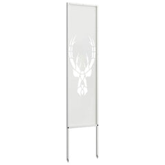 vidaXL Garden Privacy Screen White 32 x 140 cm Cold-rolled steel 6
