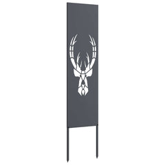 vidaXL Garden Privacy Screen Anthracite 32 x 140 cm Cold-rolled steel 5