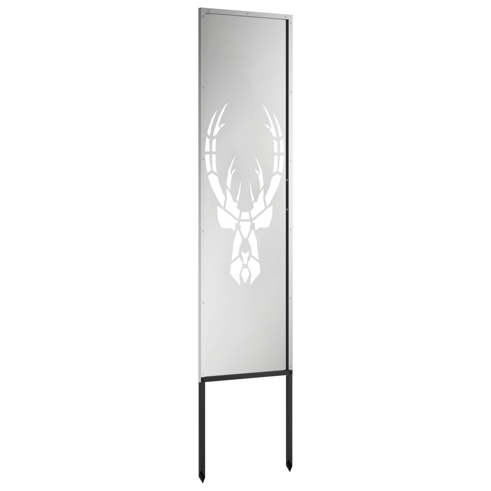 vidaXL Garden Privacy Screen Silver 32 x 140 cm Galvanised steel 6