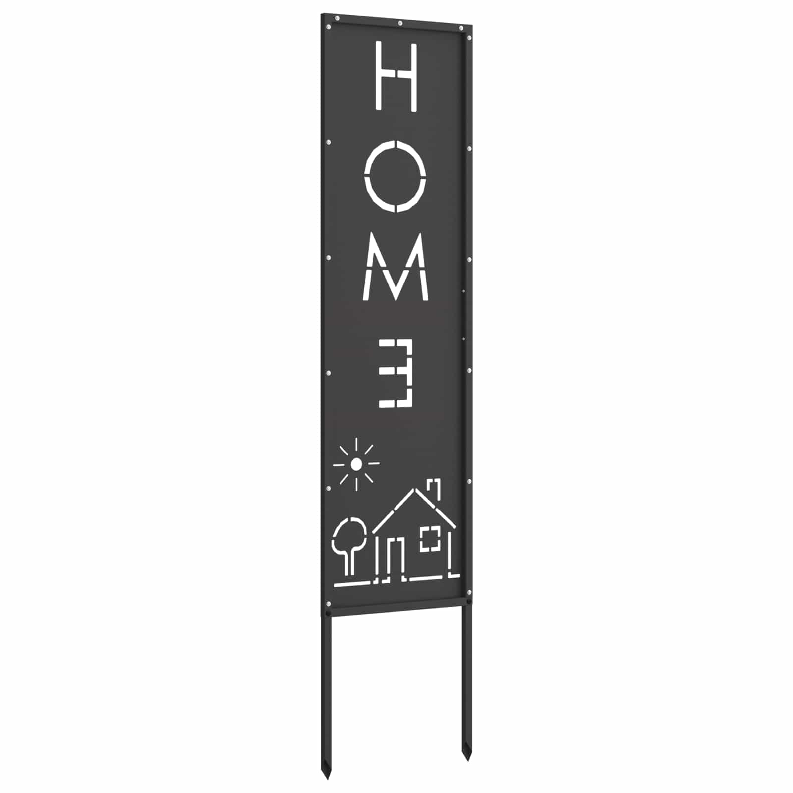 vidaXL Garden Privacy Screen Black 32 x 140 cm Cold-rolled steel 6