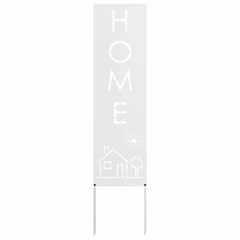vidaXL Garden Privacy Screen White 32 x 140 cm Cold-rolled steel 4