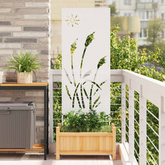 Garden Privacy Screen Cold-rolled Steel White