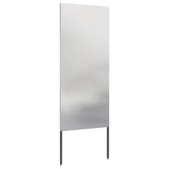 vidaXL Garden Privacy Screen Silver 50 x 140 cm Stainless steel 4