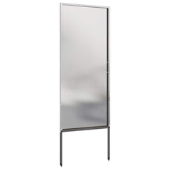 vidaXL Garden Privacy Screen Silver 50 x 140 cm Stainless steel 5