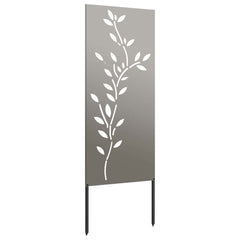 vidaXL Garden Privacy Screen Floral Rusty 50 x 140 cm Weathering Steel 6