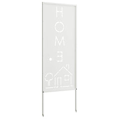 vidaXL Garden Privacy Screen White 50 x 140 cm Cold-rolled steel 6