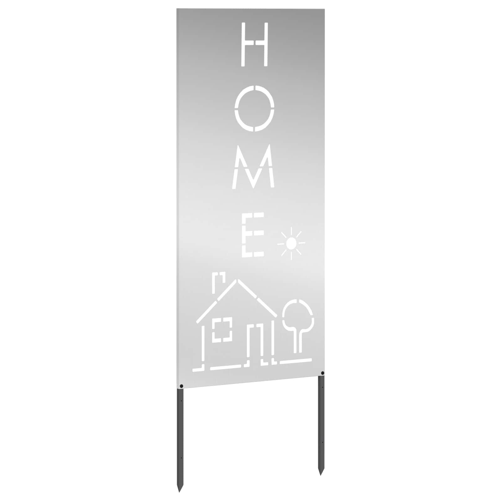 vidaXL Garden Privacy Screen Silver 50 x 140 cm Galvanised steel 5
