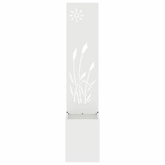 vidaXL Garden Privacy Screen White 32 x 32 x 150 cm Cold-rolled steel 5