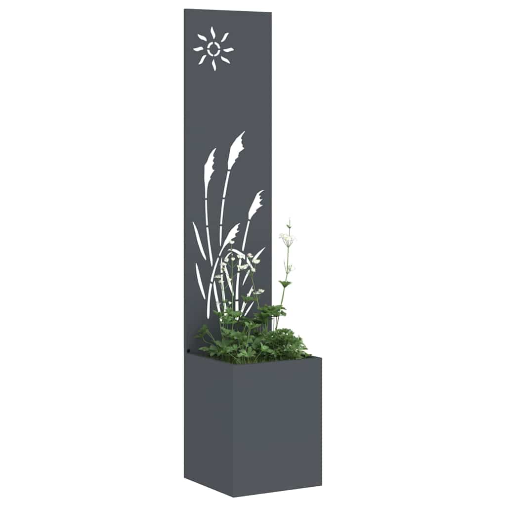 Garden Privacy Screen Fretwork Anthracite