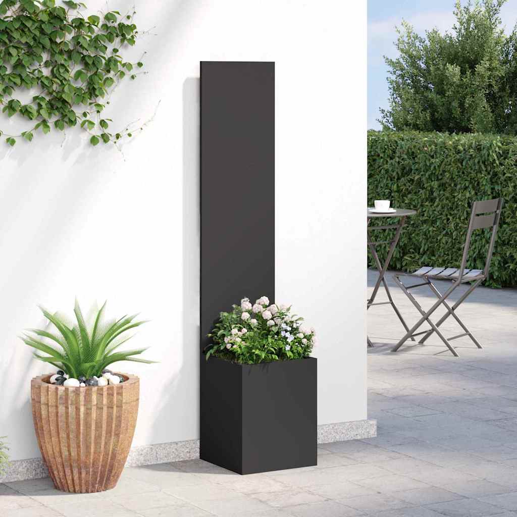 vidaXL Garden Privacy Screen Black 32 x 32 x 150 cm Cold-rolled steel 4