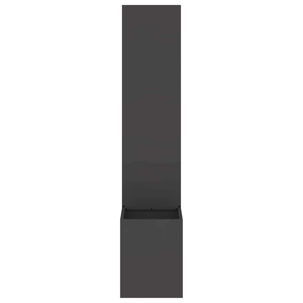vidaXL Garden Privacy Screen Black 32 x 32 x 150 cm Cold-rolled steel 5