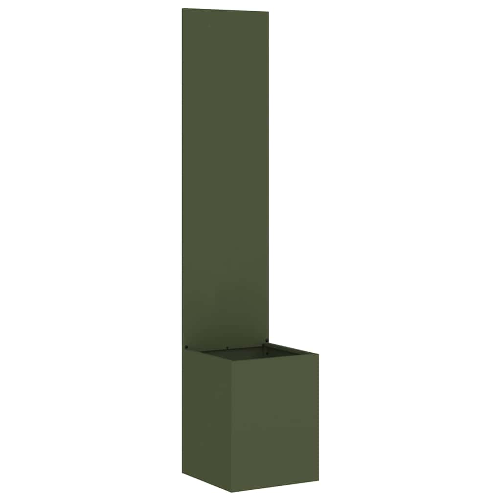 Garden Privacy Screen Fretwork Olive Green