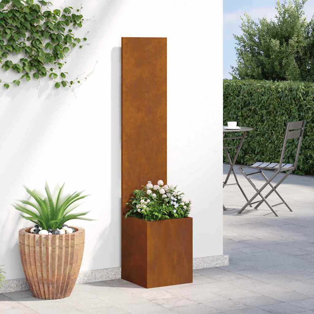 vidaXL Garden Privacy Screen Rusty 32 x 32 x 150 cm Weathering steel 4