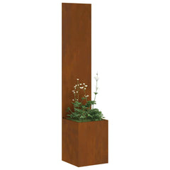 vidaXL Garden Privacy Screen Rusty 32 x 32 x 150 cm Weathering steel 3