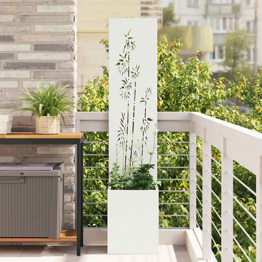 Garden Privacy Screen Cold-rolled Steel White
