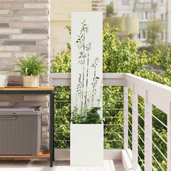 Garden Privacy Screen Cold-rolled Steel White