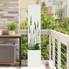 Garden Privacy Screen Cold-rolled Steel White