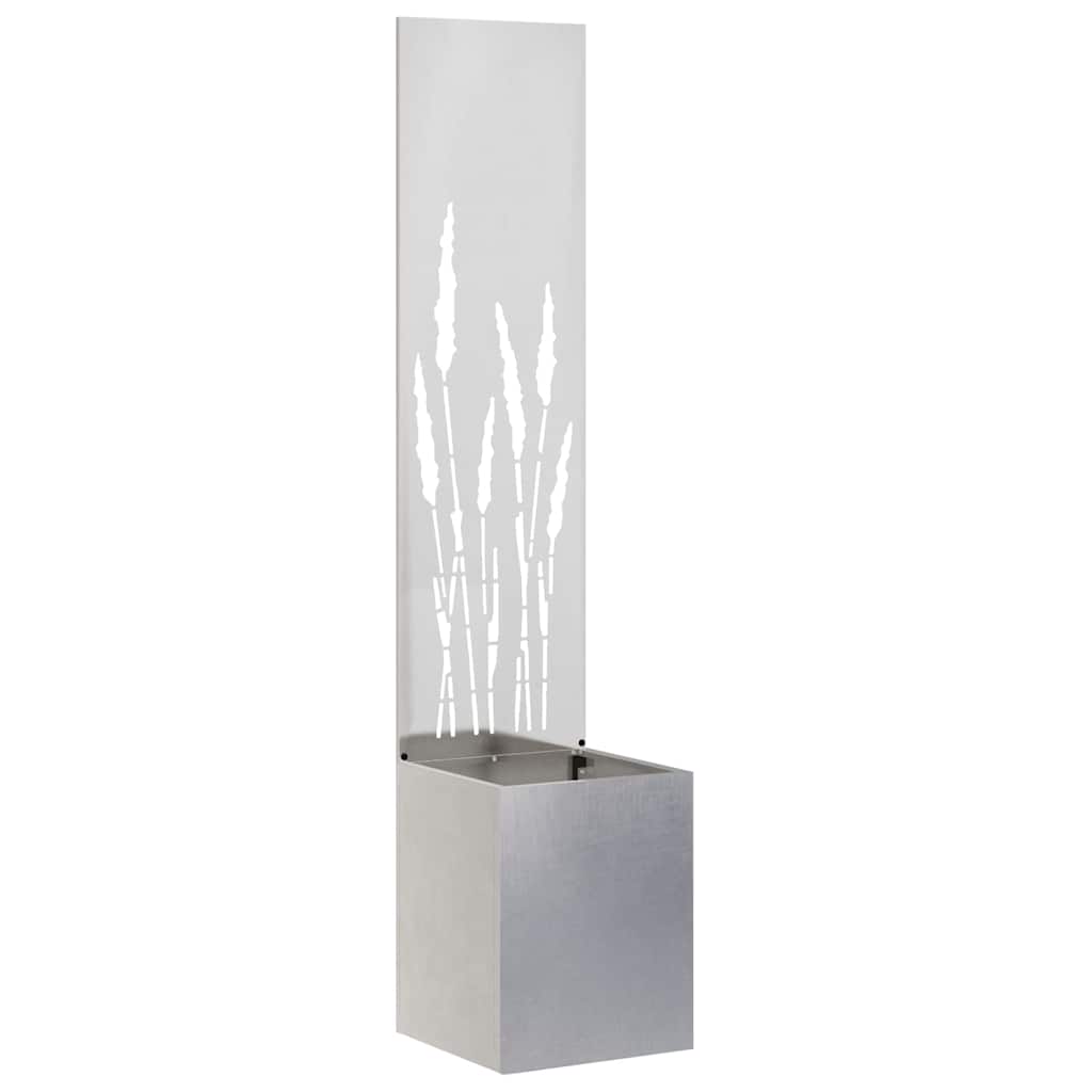 vidaXL Garden Privacy Screen Sliver 32 x 32 x 150 cm Stainless steel 2
