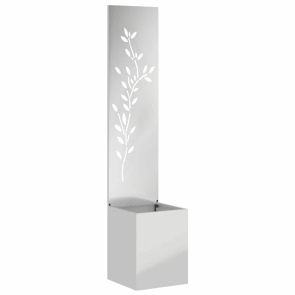 vidaXL Garden Privacy Screen Silver 32 x 32 x 150 cm Galvanised steel 2