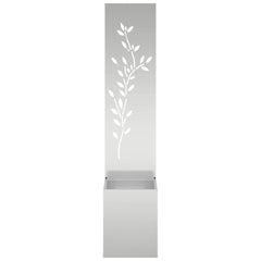 vidaXL Garden Privacy Screen Silver 32 x 32 x 150 cm Galvanised steel 5
