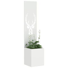 vidaXL Garden Privacy Screen White 32 x 32 x 150 cm Cold-rolled steel 3