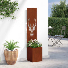 vidaXL Garden Privacy Screen Rusty 32 x 32 x 150 cm Weathering steel 4