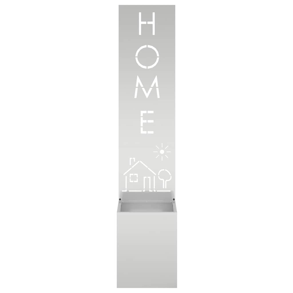 vidaXL Garden Privacy Screen Silver 32 x 32 x 150 cm Galvanised steel 5