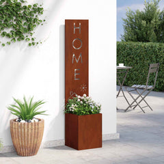 vidaXL Garden Privacy Screen Rusty 32 x 32 x 150 cm Weathering steel 4