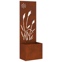 Garden Privacy Screen Rusty Weathering Steel
