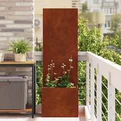 Garden Privacy Screen Rusty Weathering Steel