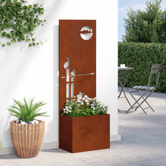 vidaXL Garden Privacy Screen Rusty 50 x 32 x 150 cm Weathering steel 4