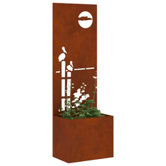 Garden Privacy Screen Rusty Weathering Steel
