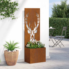 vidaXL Garden Privacy Screen Rusty 50 x 32 x 150 cm Weathering Steel 4
