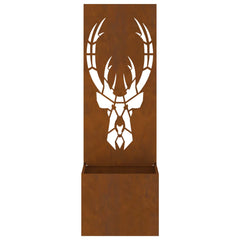 vidaXL Garden Privacy Screen Rusty 50 x 32 x 150 cm Weathering Steel 6