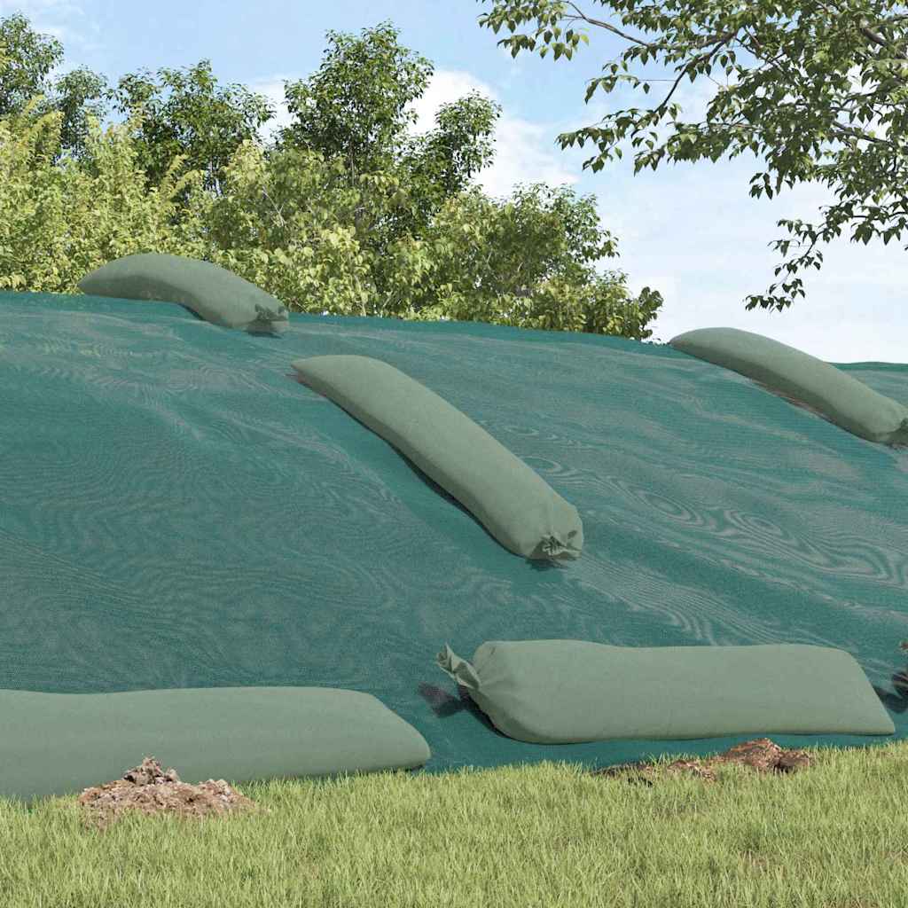 vidaXL Silo Cover Green 6 x 5 m HDPE 3