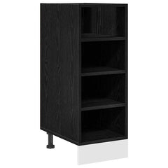 vidaXL Kitchen Base Cabinet Black oak 30 x 44.5 x 81.5 cm 2
