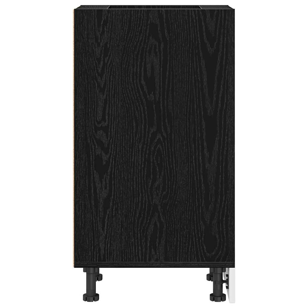 vidaXL Kitchen Base Cabinet Black oak 30 x 44.5 x 81.5 cm 6