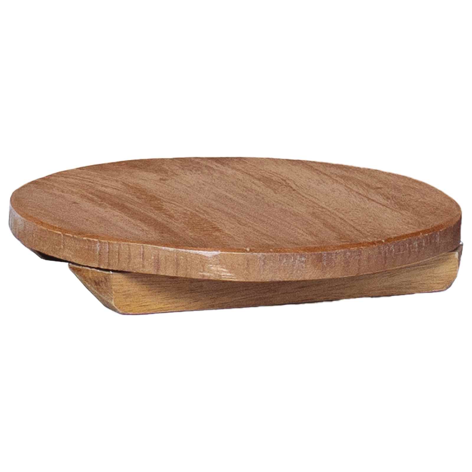 vidaXL Plant Stool 3 pcs Natural 29 x 29 x 3.5 cm Mahogany Wood 5