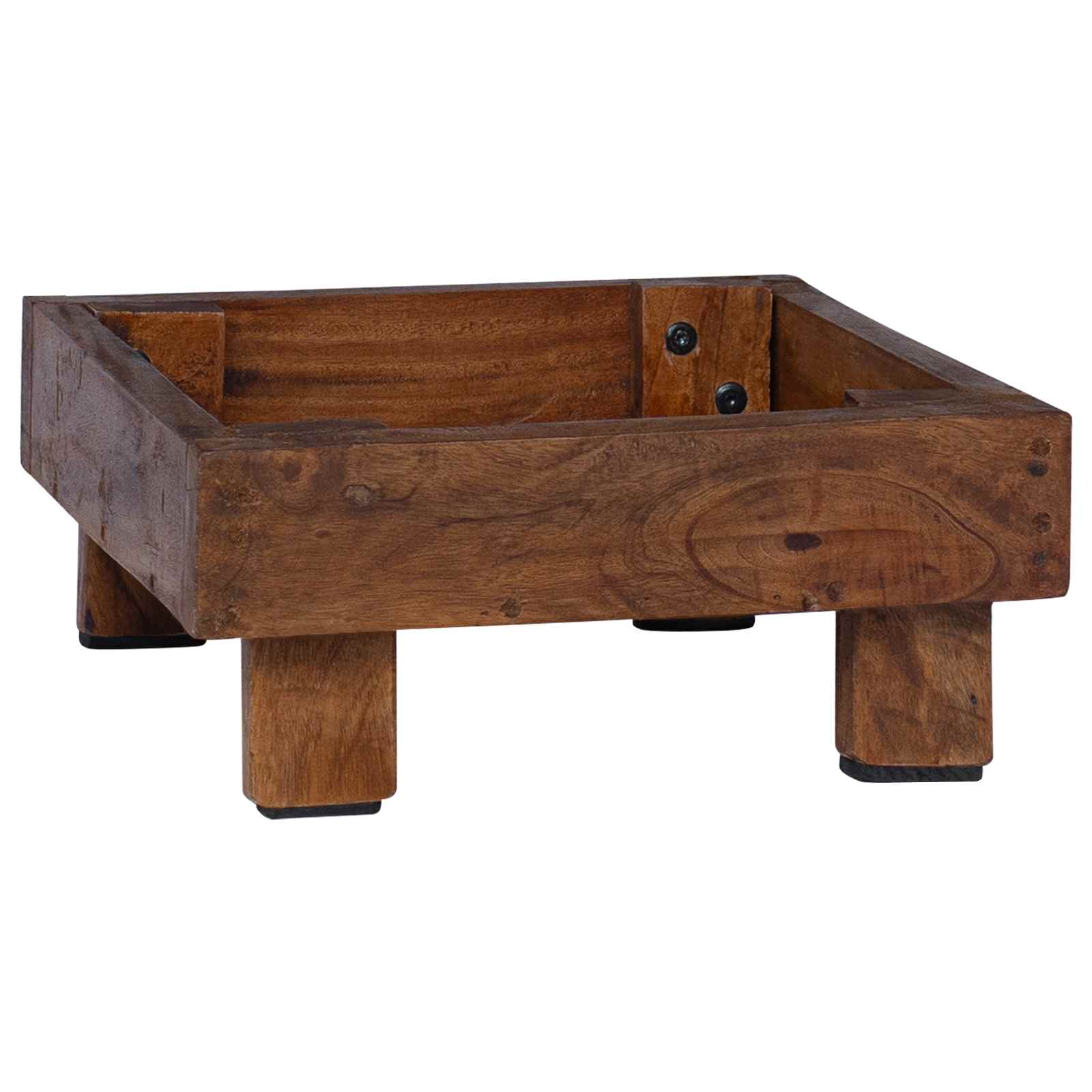 vidaXL Plant Stand 3 pcs Brown 35 x 35 x 12 cm Mahogany Wood 5
