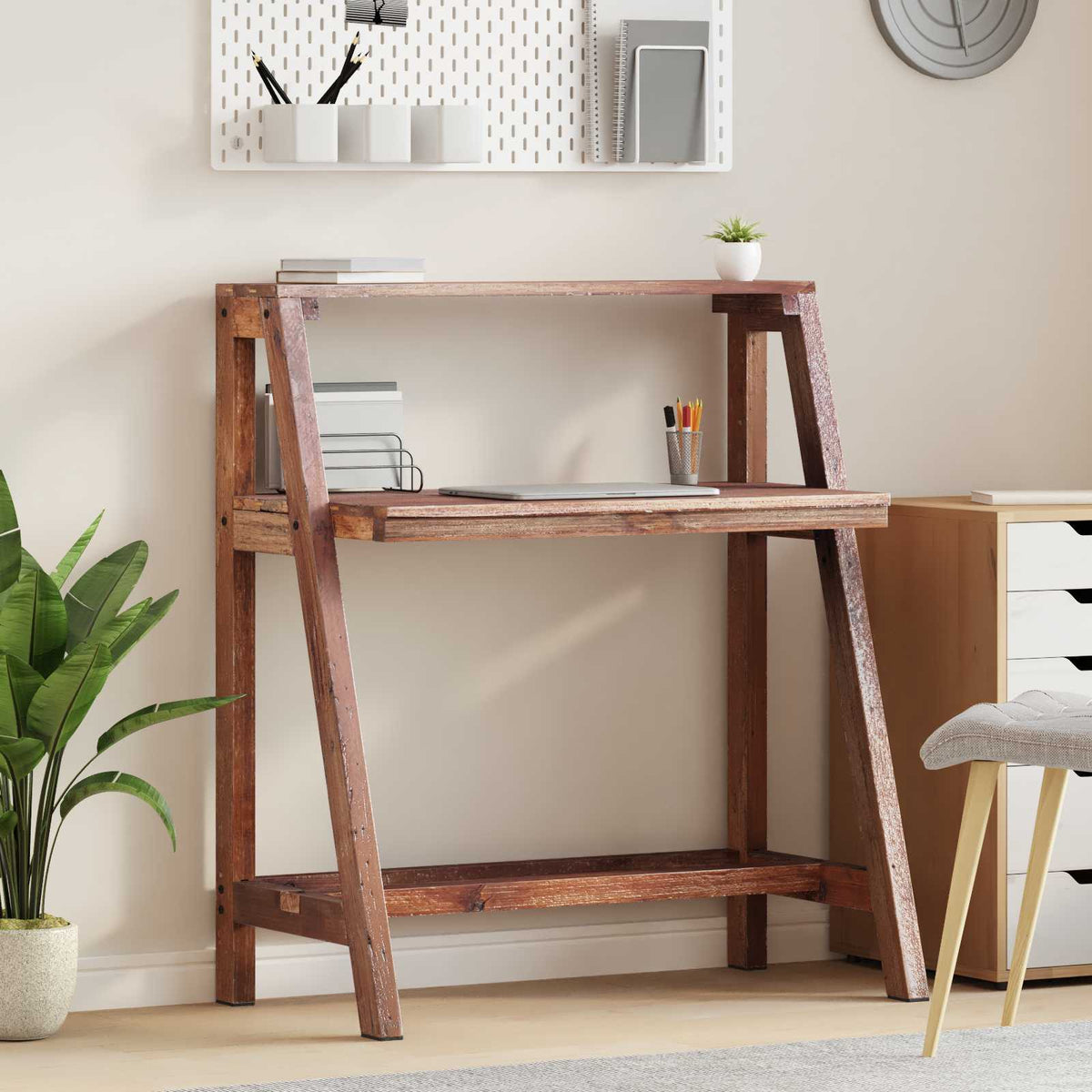 vidaXL Desk Brown 90 x 50 x 103 cm Solid Reclaim Wood 1