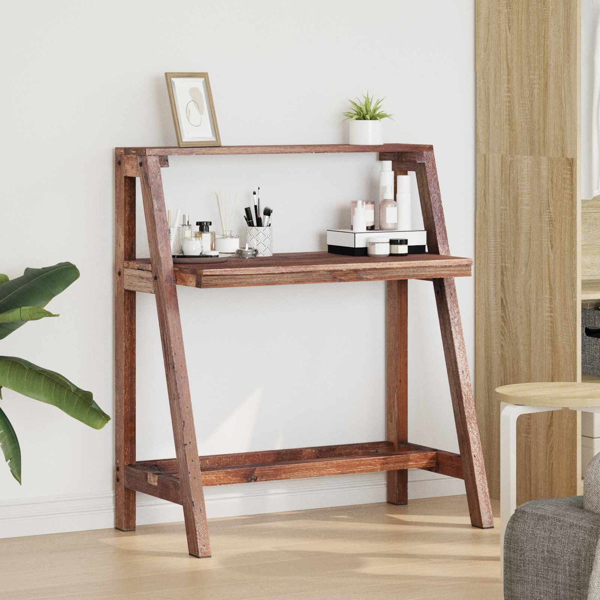 vidaXL Desk Brown 90 x 50 x 103 cm Solid Reclaim Wood 3